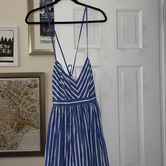 J. Crew Dresses & Skirts - JCrew Long Blue and White Stripe Dress
